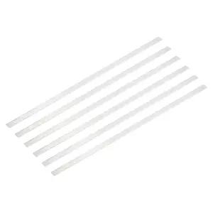 메카닉스티 6개 사각 알루미늄 플랫 바 1/16인치(1.5mm) 두께 x 25/64인치(10mm) 폭 12인치(305mm) 길이