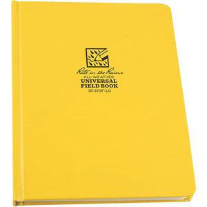 [미국배송] RITE IN THE RAIN 내후성 하드 커버 노트북 6.75인치 X 8.75인치 노란색 커버 유니버설 패턴(NO. 370F-LG)