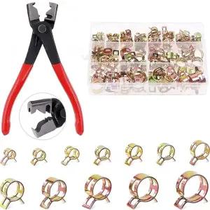 호환  121 789-22MM 진공 스프링 연료 오일 CPU 호스 클립 파이프 튜브 밴드 클램프 금속 패스너 구색 키트