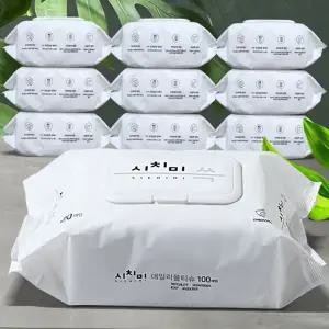신생아 물티슈 두꺼운 엠보싱 100매 아기 물티슈 대용량 10팩 어린이