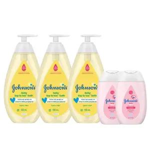 존슨즈 탑투토 바스 500ml, 3개 + 증정( 핑크로션 100ml, 2개)