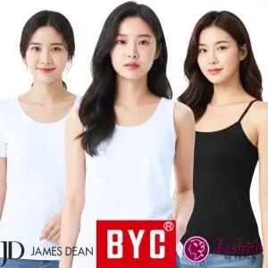 BYC 여성 런닝 여자 끈 나시 쿨 속바지 빅사이즈 브라 캡 원피스 슬립 실크 주니어 캐미솔 비너스 Y존 커버 이너 흰색 살색 스킨색 검정색 학생 하얀색 할머니 큰사이즈 110 115 120 엄마