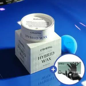 [내일도착]불스원 크리스탈 하이브리드 고체왁스 250g 1개 (+세차 전용 니트릴 장갑 10매)