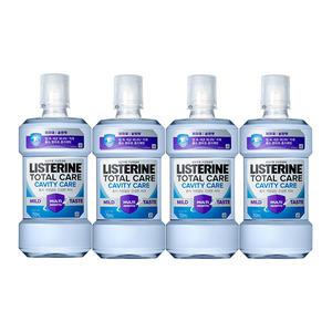 리스테린 토탈케어 캐비티케어 마일드 750ml, 4개 + 증정(리스테린 캐비티케어 마일드 100ml, 2개)