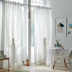 엘룸 화이트 이중 레이스 암막커튼 거실 신혼 인테리어