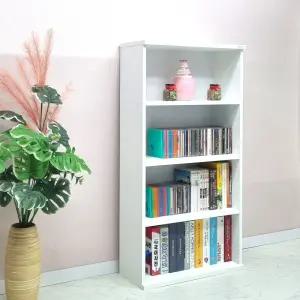 드림퍼니처 베이직1200 깊이24cm 4단 책장 3단 공간박스 다용도 수납장 피규어장식장 진열장 책꽂이 틈새장 소품장