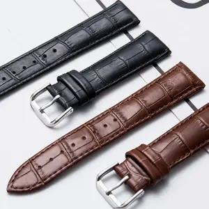 [명품 시계줄 호환] 지넥스 천연가죽시계줄 악어스트랩 밴드 디버클 교체 22mm