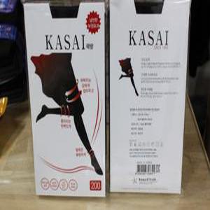 1 켤레 KASAI 200 D 착압 압박 스타킹 국산 갱수네 검정 유발 무발 KOREA 고급 스타킹 카사이 200