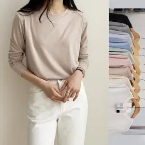 원단좋은기본티-봄신상/긴팔티셔츠/여성반팔티셔츠/롱티/텐션감좋은라운드티/스트라이프/여성의류