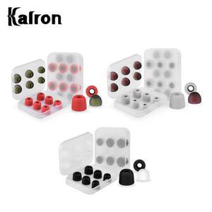 칼론 메모리폼 이어폰 이어팁+실리콘 이어팁 총6쌍 이어캡 폼팁 마개 이어셋 이어가이드 외부소음차단