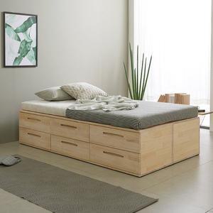 [네시스]휴 SS 서랍형 2단 원목 수납침대_프레임 GM251C