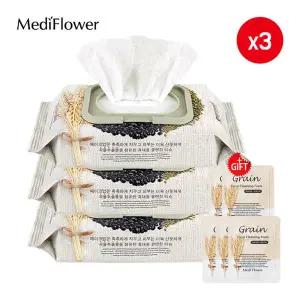 [메디플라워]그래놀라 페이셜 딥 클렌징 티슈 100매x3+파우치5매