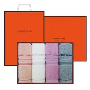 [아트박스]/송월타월 송월 아놀드바시니 재즈 4매 선물세트+쇼핑백 기념수건 답례품