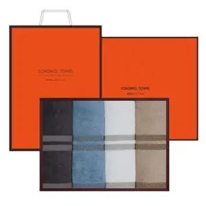 [아트박스]/송월타월 송월 노을 170g 4매 선물세트+쇼핑백 기념수건 답례품