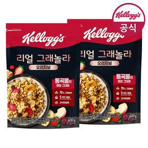 [켈로그]시리얼 리얼 그래놀라 400g x 2개