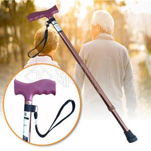 고급형 1자지팡이(브라운)MR-3006/일자지팡이/알루미늄/높이조절/경량