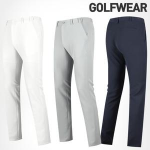 봄 가을 기본 남성 골프바지 남자 골프웨어 허리 밴딩 체크 슬림 스판 빅사이즈 의류 옷 면바지 카키브라운