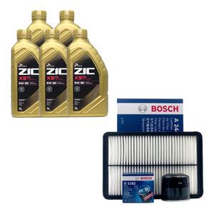 코나 가솔린 엔진오일 지크 X9 FS 5W30 5리터 보쉬 오일필터 에어필터