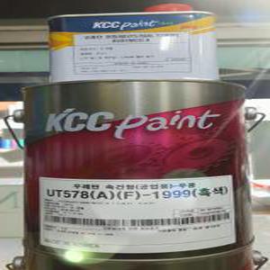 KCC페인트 속건형 우레탄 UT578 4L 백색 조색 기본색상 유광 반광 무광 무황변