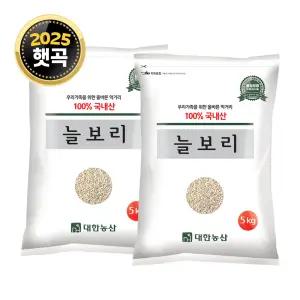 25년산 국산 늘보리 10kg (5kgx2) 햇보리 겉보리 보리쌀 잡곡