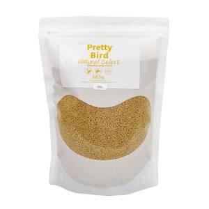 프리티버드 프리미엄 네츄럴셀렉 미니800g 깃털 부리강화 장건강 앵무새 먹이 간식 새사료 소형조사료