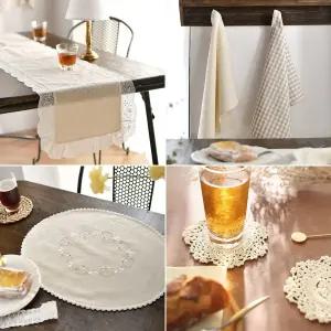 로맨틱 홈스타일링 카페 감성 테이블 식탁매트 키친크로스 티코스터 모음