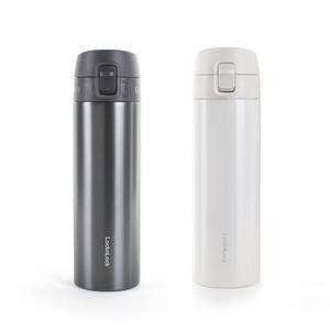 락앤락 페더라이트 텀블러 LHC3220 500ml 2개 블루그린 아이보리 보온병 스텐 진공 보온 보냉 컵 원터치 뚜껑 미니 아기 분유 초등학생 어린이 키즈 물병 등산 소풍 캠핑 차량용 군대 물통 각인