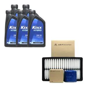 그랜저IG 하이브리드 엔진오일 킥스 하이브리드 0W20 5리터 순정 오일필터 에어필터
