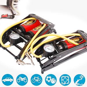 국산 삼흥 발펌프 공기주입기 손펌프 에어펌프 자전거펌프 공 오토바이 바이크 휴대용 쌍발펌프 튜브 스포