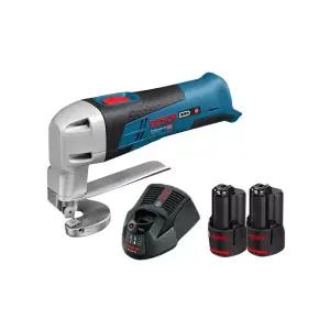 보쉬 GSC10.8V-LI 충전쉐어 2.0Ah 배터리2개 세트 철판 금속가위