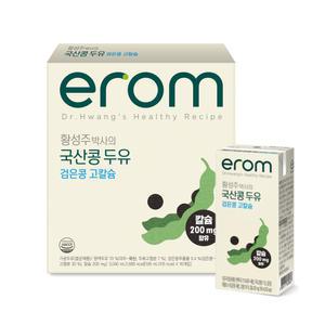 이롬 황성주 국산콩 두유 검은콩 고칼슘 190ml 16팩