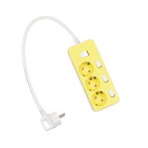 더 좋은 멀티탭 개별 스위치 3구 50cm, 옐로우