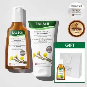 [라우쉬][선물SET] 라우쉬 콜츠푸트 안티-댄드러프 샴푸+컨디셔너+GIFT