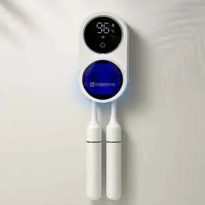 원프라임 커플 칫솔살균기 OP-702 자동센서도어개폐 2인용 유무선겸용 휴대용 UV살균 드라이팬