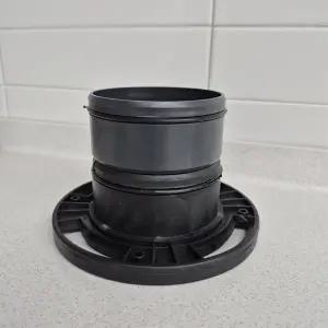 국산 장정심 긴정심 양변기 바닥 부품 교체 수리 후렌지 100mm