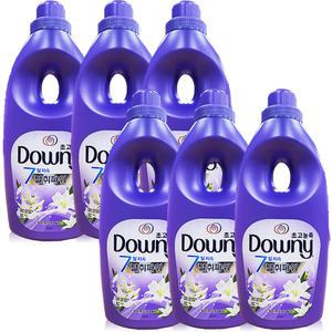 다우니 섬유유연제 화이트티와 릴리 1L 6개 , 고농축 본품 용기