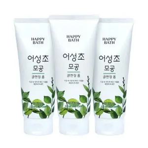 해피바스 어성초 모공 클렌징폼 200g 3개팩