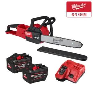 밀워키 M18 FCHS-122 18V 포지 충전 체인톱 12.0Ah 배터리2개 FB12