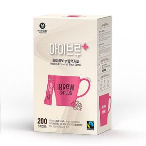맥널티 아이브루 헤이즐넛 200T PLUS/블랙커피 커피 M