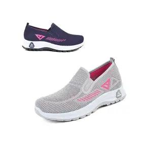 [하프클럽/세자매]초경량 니트 여성슬립온 런닝화 발편한 여름슬립온 / 미끄럼방지