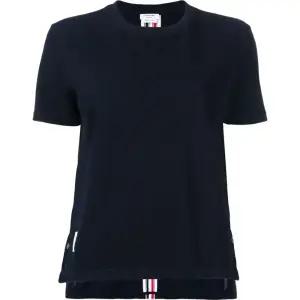 26SS 톰브라운 RWB 백 로고 네이비 여성 반팔 티셔츠 FJS013A 00050 415