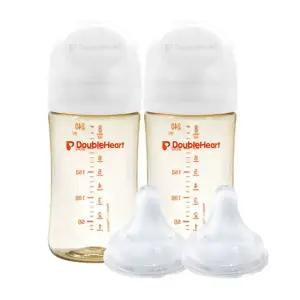 더블하트 트윈팩 240ml+젖꼭지2P