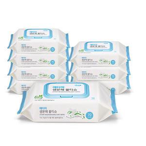 애터미 생분해 물티슈 70매X8개