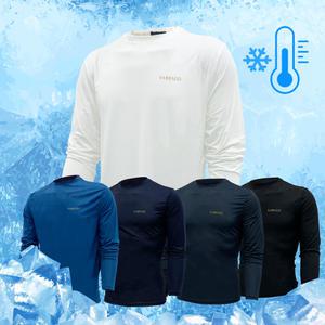 남성용 기능성 쿨링 냉장고 여름 긴팔티셔츠 냉감 작업복