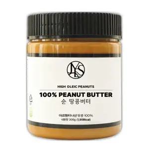 야스티 순 땅콩버터 크리미 300g X 1개 무첨가 100% 피넛버터 잼