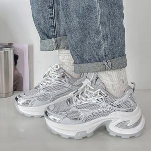 발편한 빅사이즈 굽높은운동화 키높이 어글리슈즈 255 260