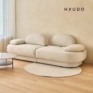 [3월 5% 최종판매가 422,580] 휴도 하현의 동백 2500 스윙 반달 모듈형 정품조야 패브릭 소파 3인