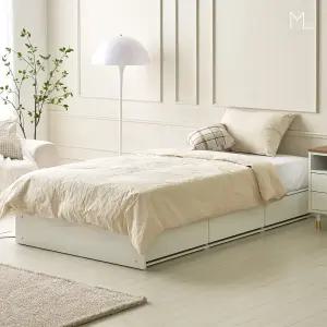 [모로] 스윗 무헤드 서랍 벙커 수납 슈퍼싱글 침대 프레임 SS 수퍼싱글 1인 원룸 매트리스별도