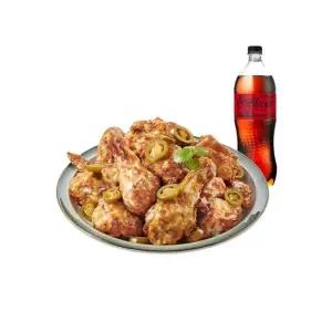 [푸라닭] 고추마요 치킨+코카-콜라제로 1.25L