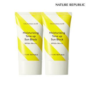 [네이처리퍼블릭] 1+1 캘리포니아 알로에 수분 톤업 선블럭 SPF50+PA++++